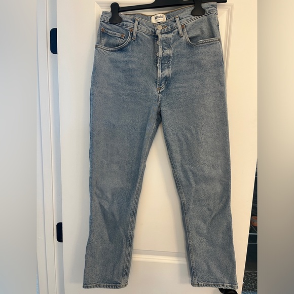 AGOLDE Riley High Rise Straight Crop in Shiver - Picture 3 of 3